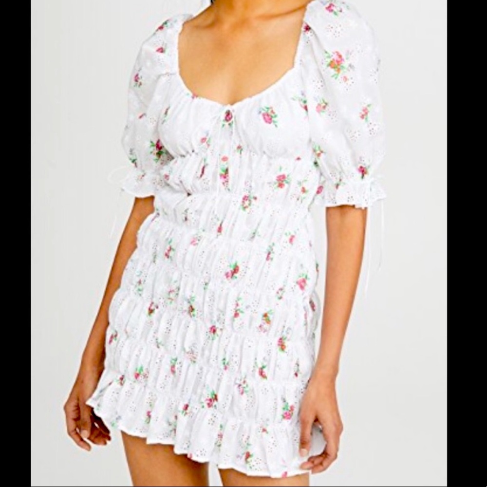Floral Puff Sleeve Dress